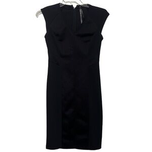 Marc New York Andrew Marc Sleeveless V-Neck Mid Length Dress Black Size 4